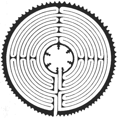 FIG. 2.&mdash;Maze in Chartres Cathedral.