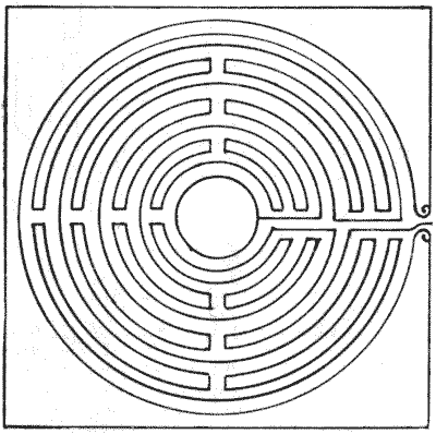 FIG. 3.&mdash;Maze in Lucca Cathedral.