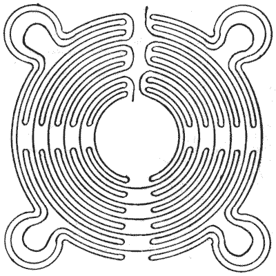 FIG. 4.&mdash;Maze at Saffron Walden, Essex.