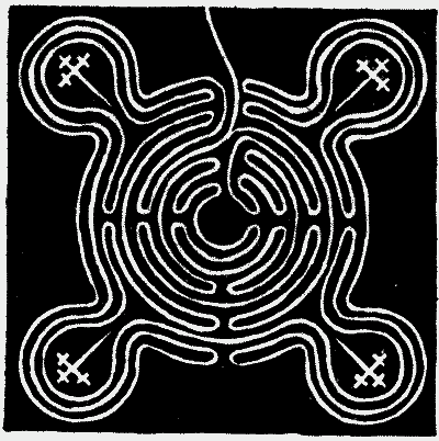 FIG. 5.&mdash;Maze at Sneinton, Nottinghamshire.