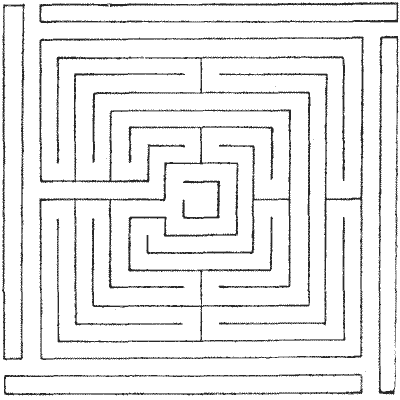 FIG. 11.&mdash;Maze at Theobalds, Hertfordshire.