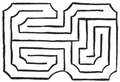FIG. 13.&mdash;By the Designers of Hampton Court Maze.