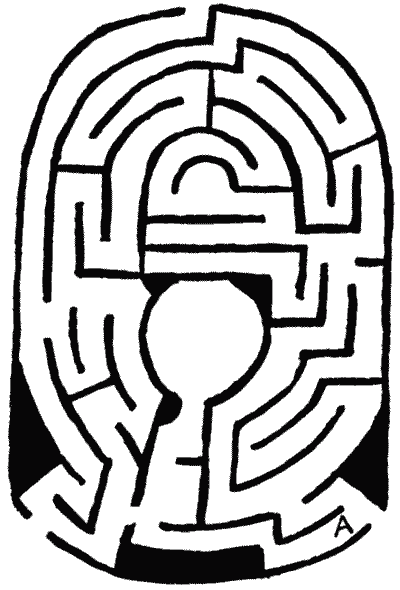 FIG. 17.&mdash;Maze formerly at South Kensington.