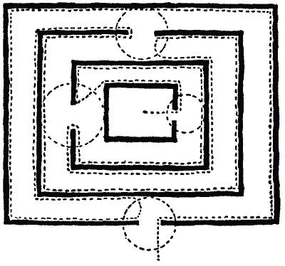 FIG. 20.&mdash;M. Tremaux's Method of Solution.